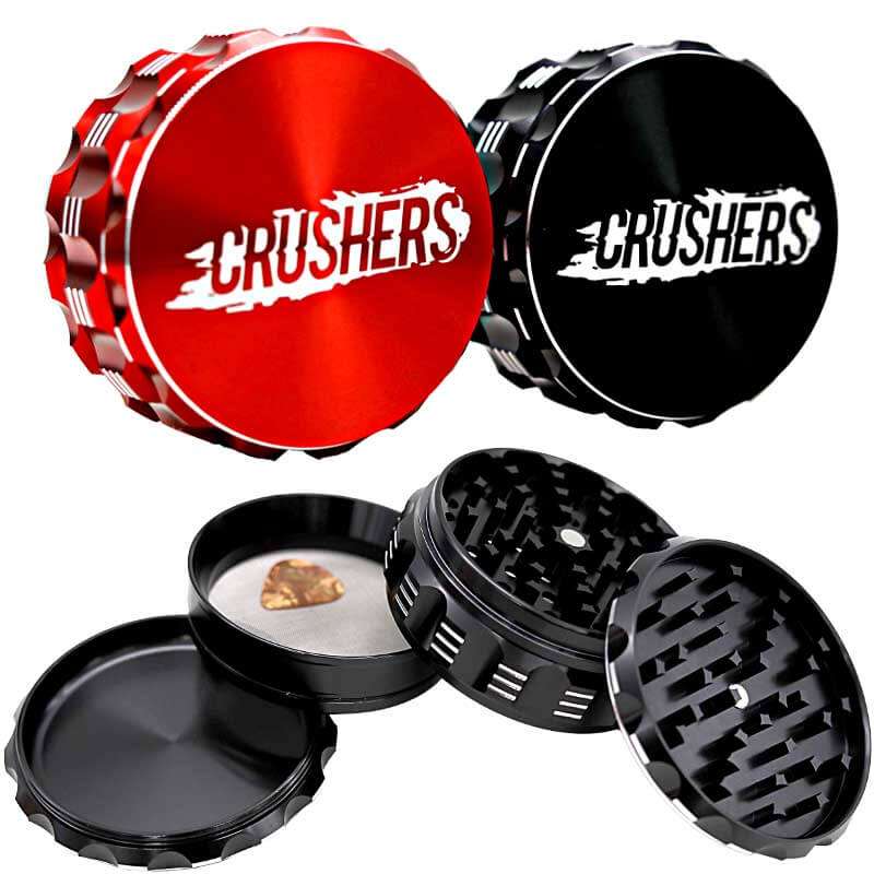Crushers LED Designs 4 Part Grinder (GR260) | 100mm | Assorted Colors product image